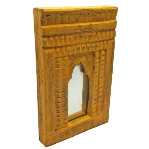 antique wooden frame mirror