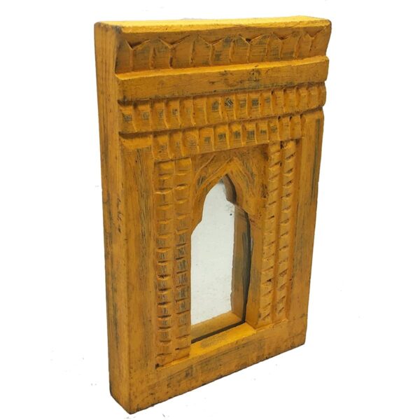 antique wooden frame mirror