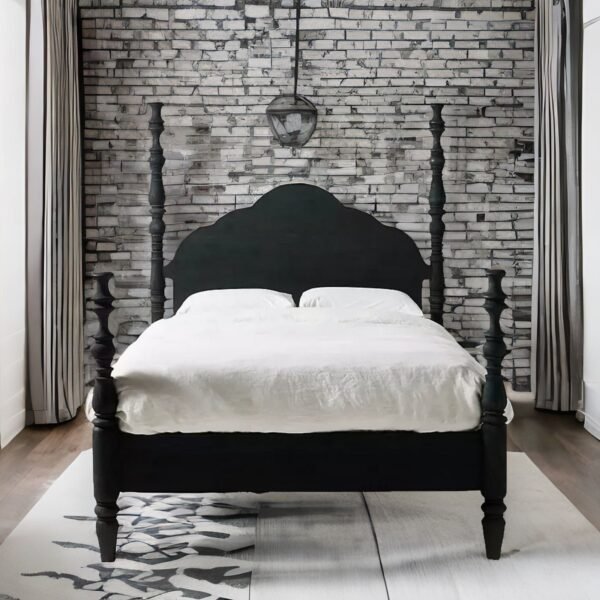 4 Poster Bed Sheesham Wood Bed