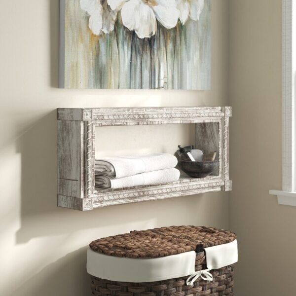 Victorian Carved Wall Shelf Mango Wood Antique Home Decors