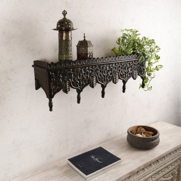 Jodhpuri Hand Carved Wall Shelf