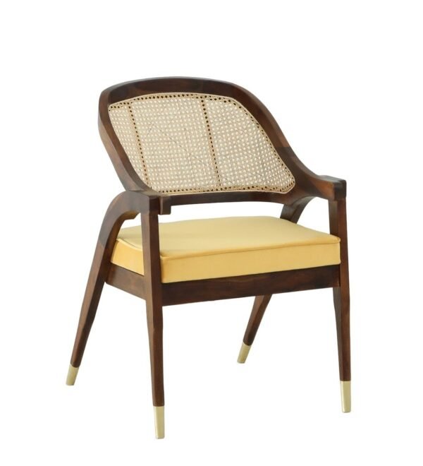Modern wooden cane chair Solid Premium Sheesham Wood