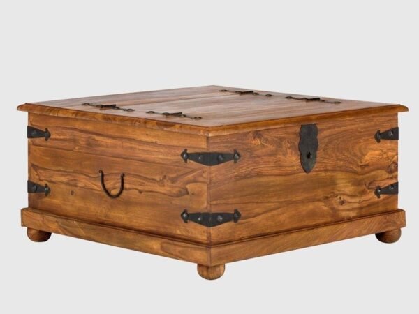 Chest trunk coffee table with storage Antique Table For living Room