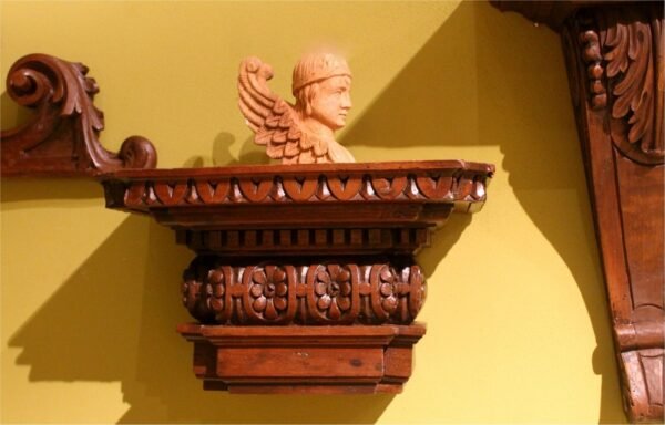 Antique Wooden carved shelf bracket