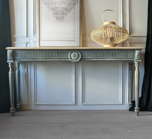 Modern long wooden console table