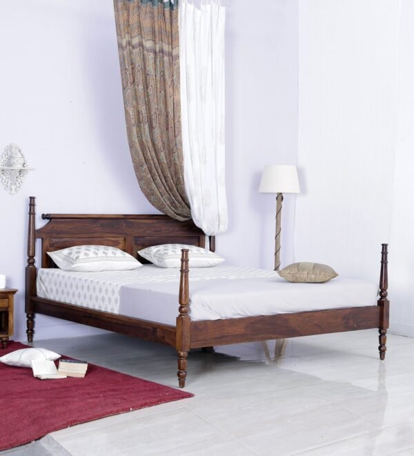 Poster Bed King Size Sheesham Wood