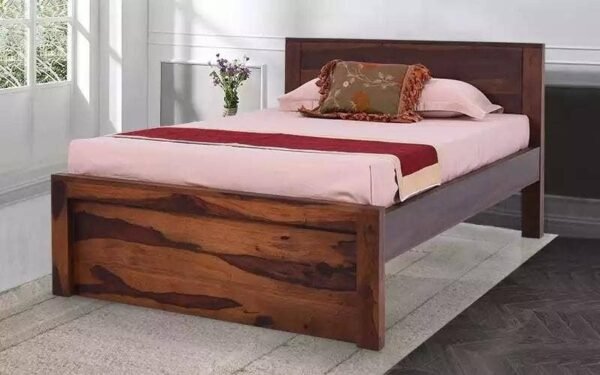 Single Bed Sheesham Wood